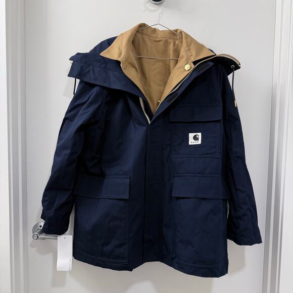 Rare NWT Sacai x Carhartt WIP Reversible Cotton Canvas Coat | Size 1 - Picture 6 of 13